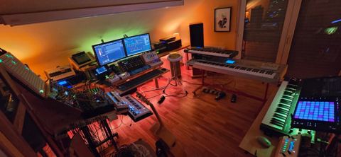 Mein Studio im warmen Licht